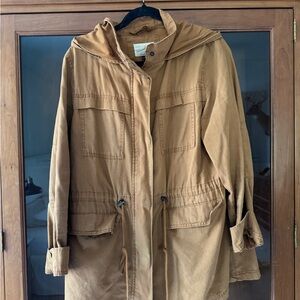 Universal Thread | Burnt Orange Utility Hooded Jacket | Size L